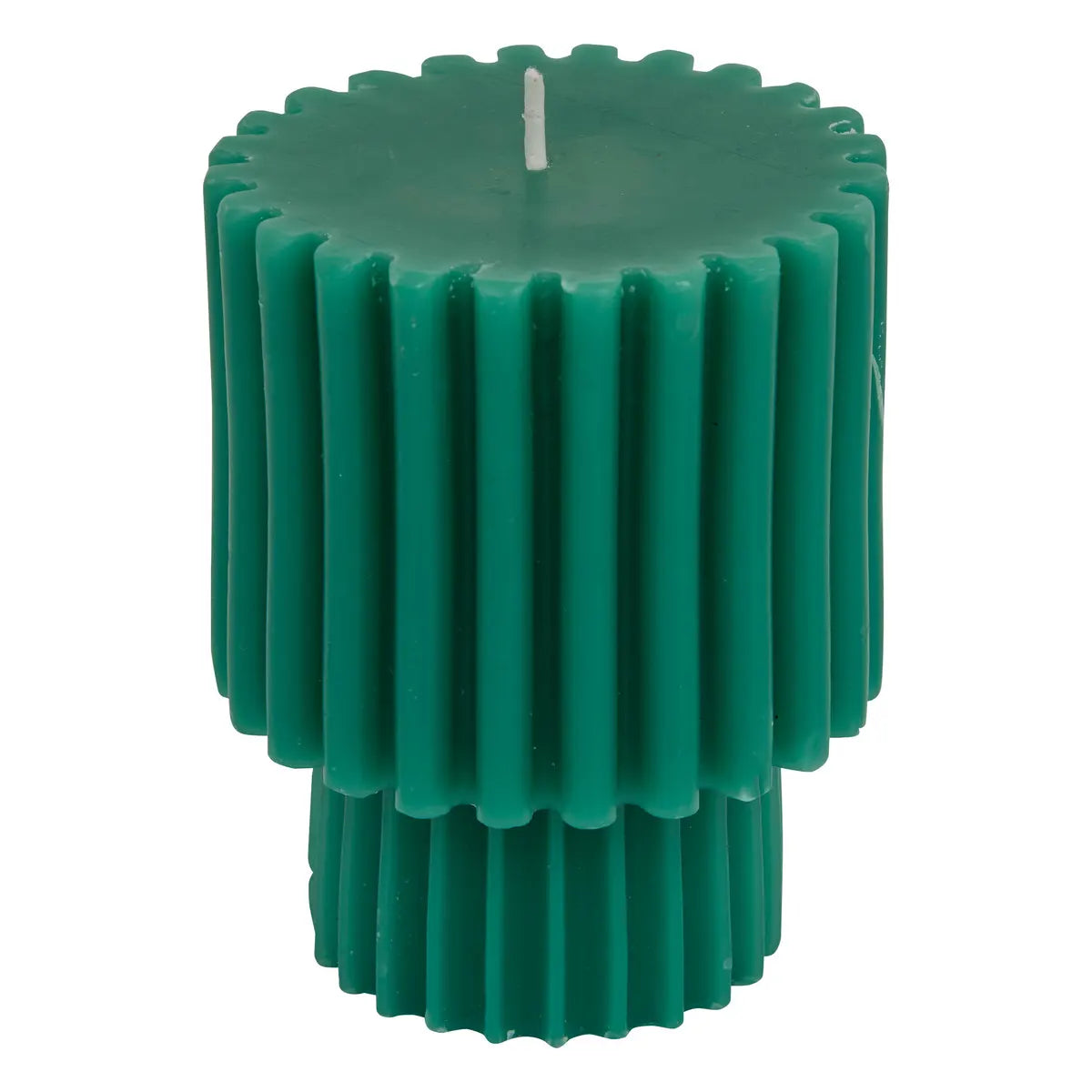 Свещ без аромат atmosphera Flow Green, Кръгла, H11