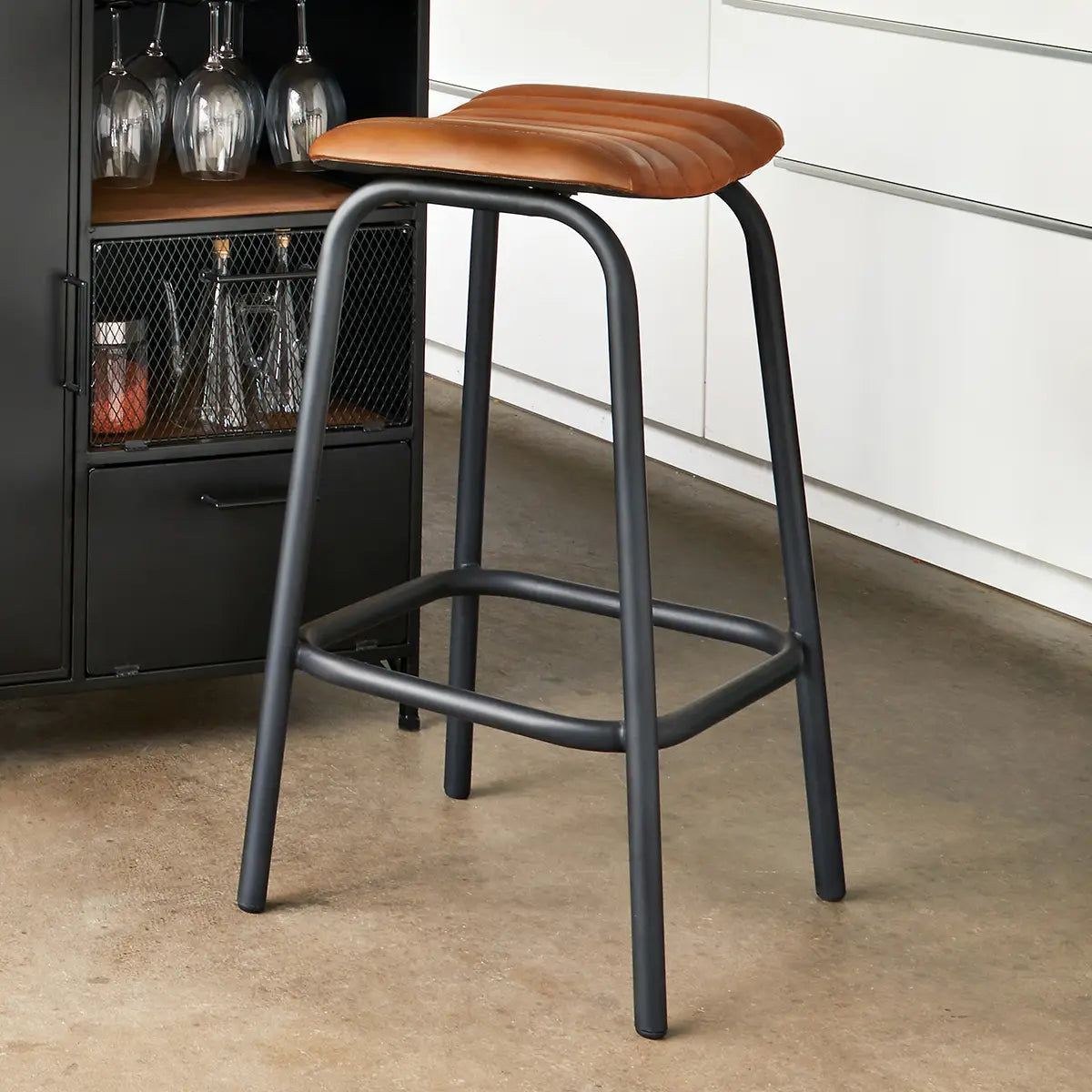 Bar stool Nil, Brown