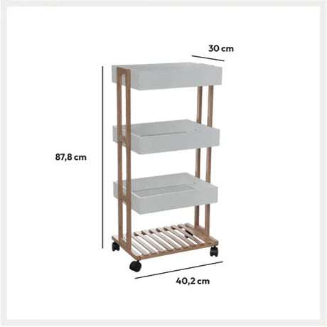 Етажерка на колела 5five Natureo, 4 нива