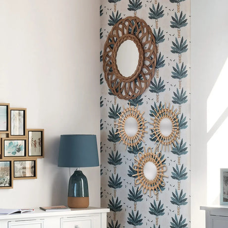 Сет огледалa atmosphera Aida, 28cm, 3бр, Ратан