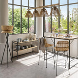 Bar stool Kabu, Rattan