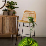 Bar stool Kabu, Rattan