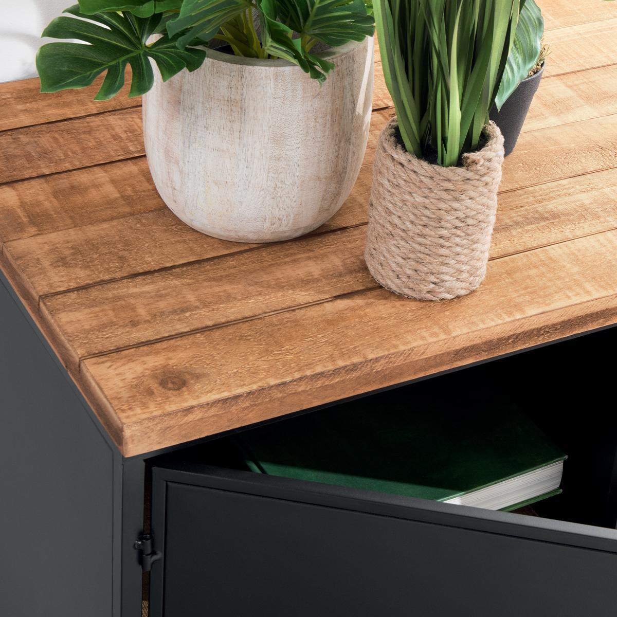 Шкаф atmosphera Ciernа, 140x85 cm, Черен