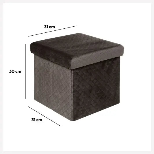 Сгъваем пуф 5five Mix & Modul, Кадифе, 31x31 cm