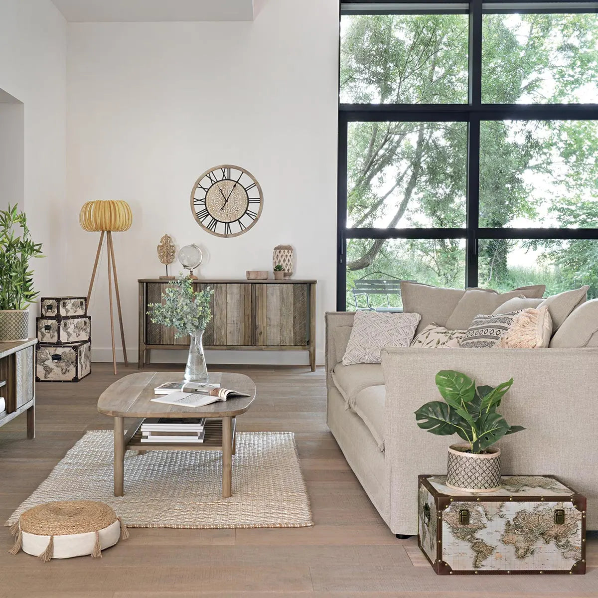 Сет кутии за съхранение atmosphera Anzo, 4бр, MDF