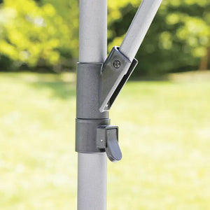 Градински чадър със странична стойка Hesperide Manoa, Цвят Шисти, 3 m