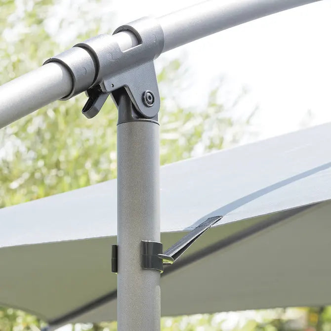 Градински чадър със странична стойка Hesperide Manoa, Цвят Шисти, 3 m