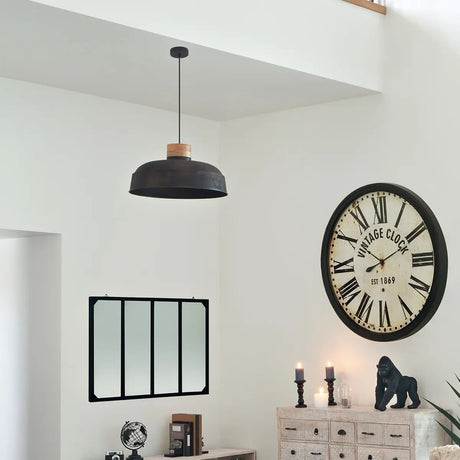 Пендел atmosphera Prao, 57 cm, Сив Метал, Дърво