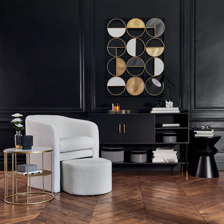 Скрин atmosphera Tedy, 120x80 cm, Черен