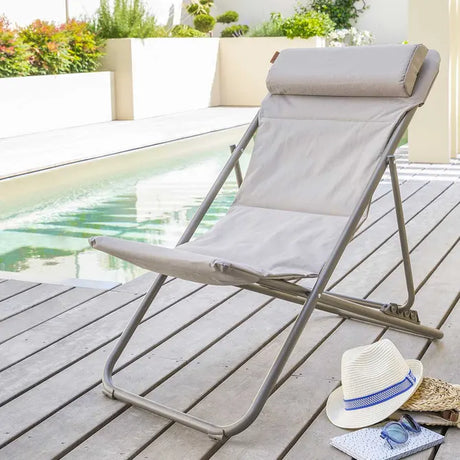 Шезлонг Hesperide Jubba, Лешник/Пралине