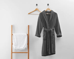 Dreamhouse Cotton Robe, Dark Grey, SM