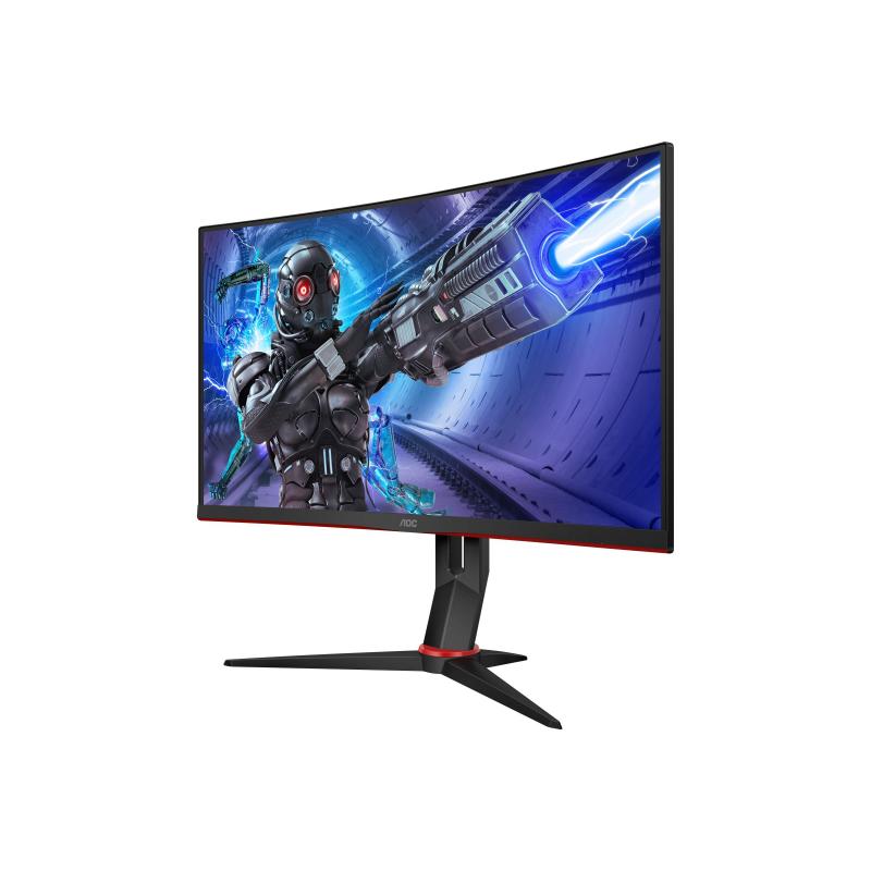 Monitor Curved 1500R Gaming LED VA AOC 27", 240Hz, 1ms, FreeSync, FlickerFree, Frameless, 2xHDMI, DP, 1xUSB 3.0