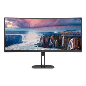 Монитор AOC U34V5C/BK 34'', WLED VA Panel, Anti Glare, 3H, 21:9, 3440x1440, 100Hz, Free Sync, Flicker-free, Low blue light, PIP, PBP, HDMI, DisplayPort, USB-C, 4x USB 3.2