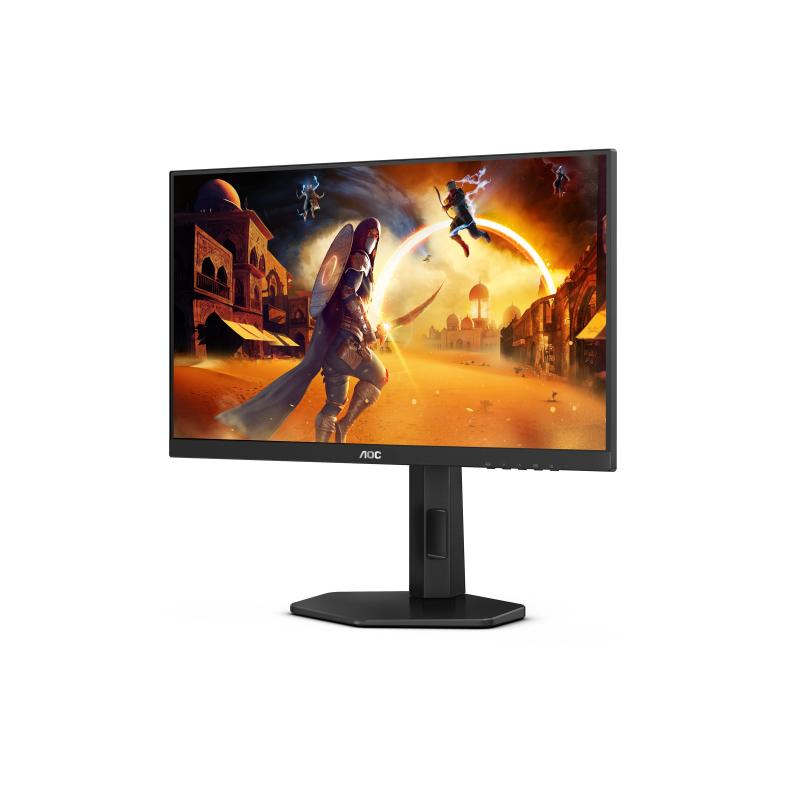 Монитор Gaming LED AOC 24G4X, 24", Full HD, 1ms GTG, Антирефлексен, Въртящ се, Черен