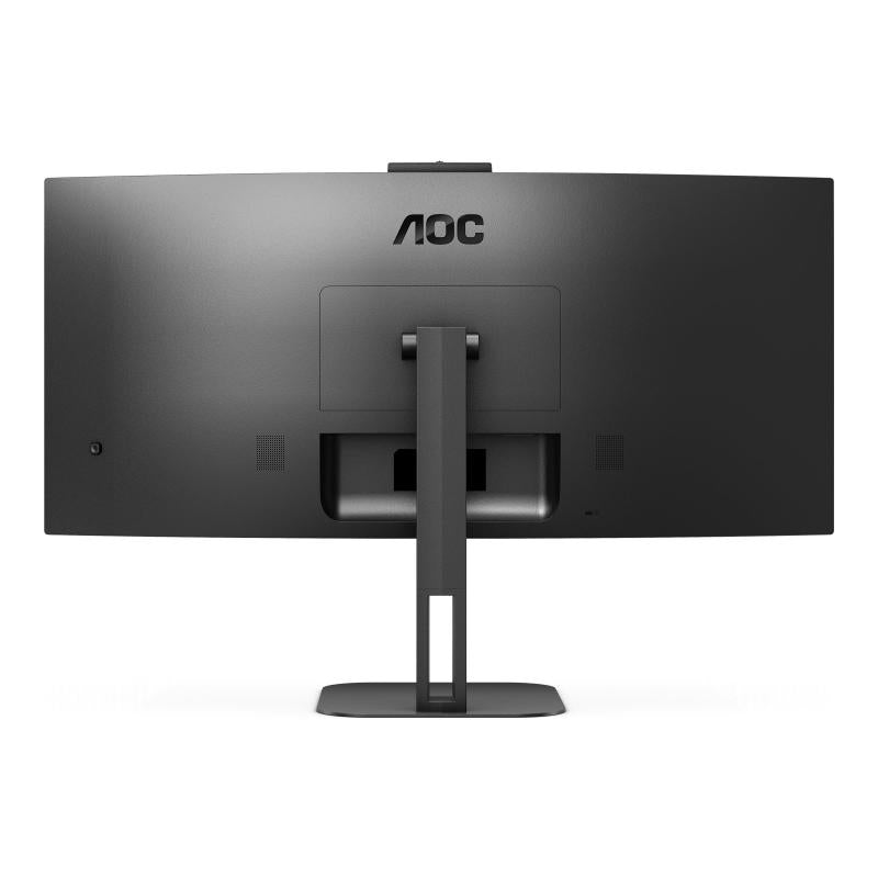 Monitor AOC 34", VA, Curved, WQHD, 100Hz, 4ms, HDMI, DisplayPort, USB, USB-C, Webcam, CU34V5CW/BK