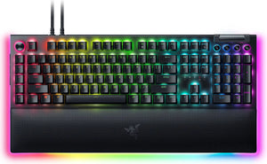 Геймърска клавиатура Razer BlackWidow V4 Pro, Зелени оптични суичове, Разноцветен