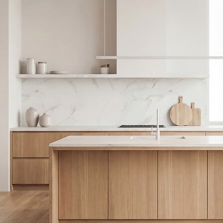 Декоративен панел atmosphera Bano, Бял мрамор, 60×30 cm, 4 бр