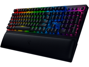 Геймърска клавиатура Razer BlackWidow V4 Pro, Зелени оптични суичове, Разноцветен