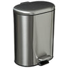 Кош за боклук 5five Sili, Метал, Педал, Soft-close, 6L, Сребрист