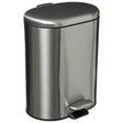 Кош за боклук 5five Sili, Метал, Педал, Soft-close, 6L, Сребрист