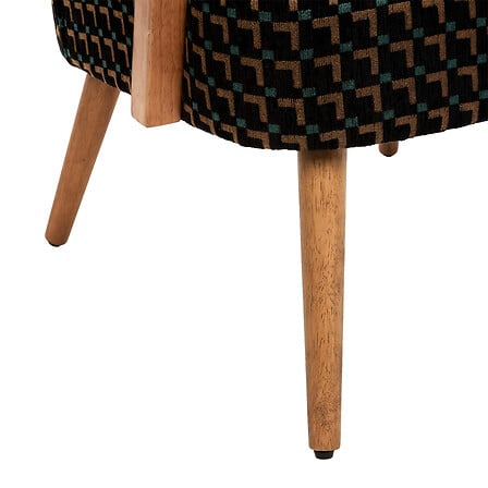 Кресло с подлакътници atmosphera Chiara, Шенил, Черен