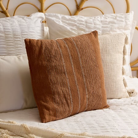 Декоративна възглавница atmosphera Mira, Теракота, 55×55 cm