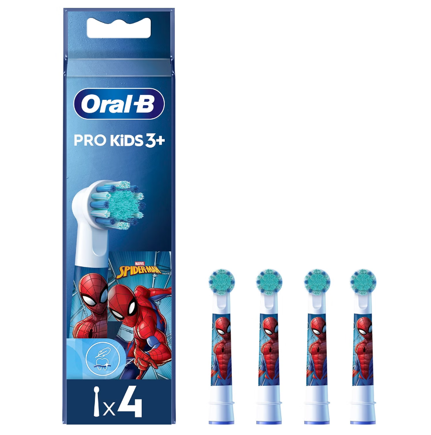 Накрайник за електрическа четка Oral-B Kids Spiderman 014052, 4 бр