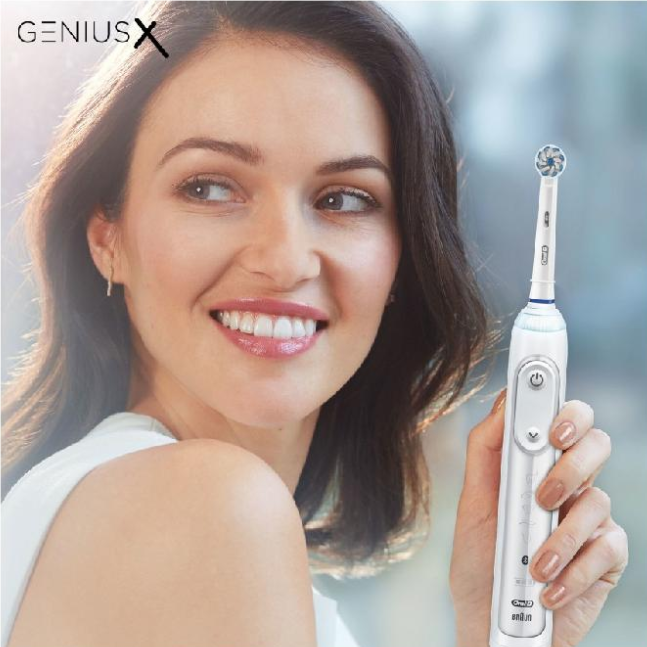 Електрическа четка за зъби Oral-B Genius X 396901, Бял