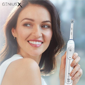 Електрическа четка за зъби Oral-B Genius X 396901, Бял