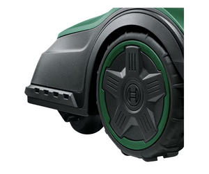 Bosch robotic lawnmower, Indego S+ 500, 18 V, 500 m2, Green/Black