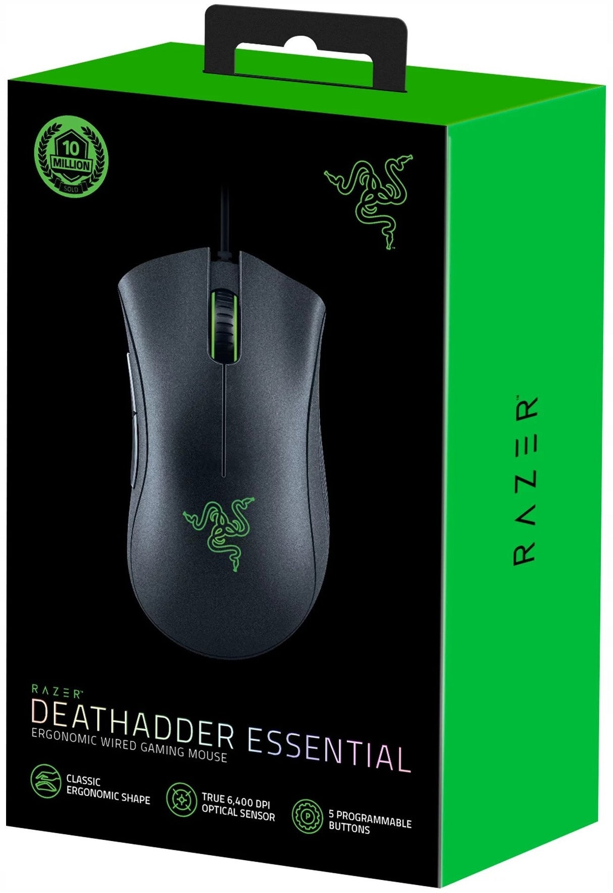 Гейминг мишка Razer DeathAdder Essential 2021, Черен