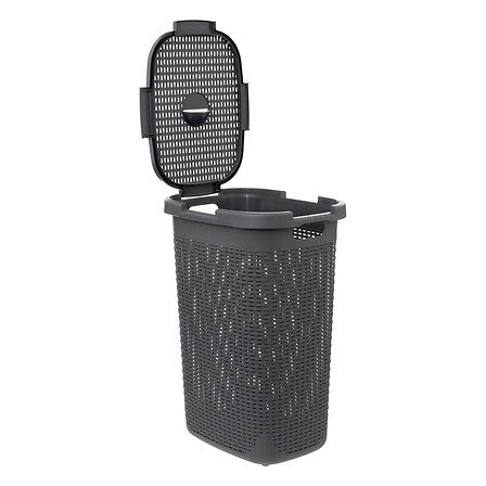 Кош за пране 5five, Полипропилен, 60L, Сив