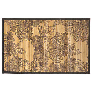 Бамбукова постелка за баня 5five Blackflower, 50 x 80 cm