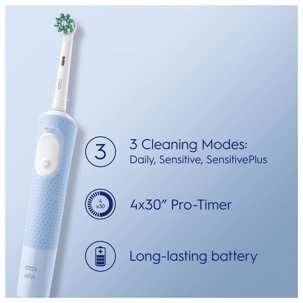 Electric brush + toothpaste, Oral-B, Vitality Pro X Clean, Blue