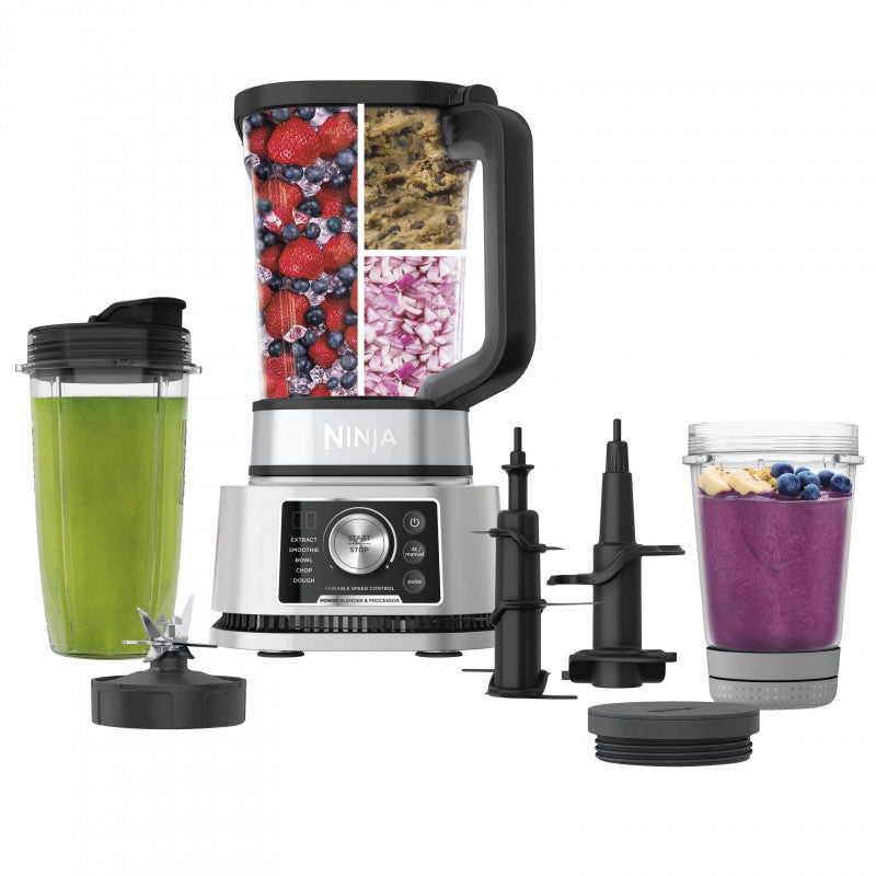 Blender Ninja CB350EU Foodi Power Nutri 3-in-1 with Smart Torque, 1200 W, Black/Silver