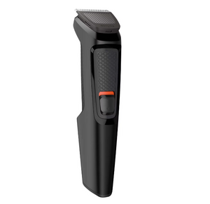 Multifunctional facial trimmer 6 in 1 Philips Multigroom MG3710/15, Cordless, Self-sharpening blades, 4 combs, Black 