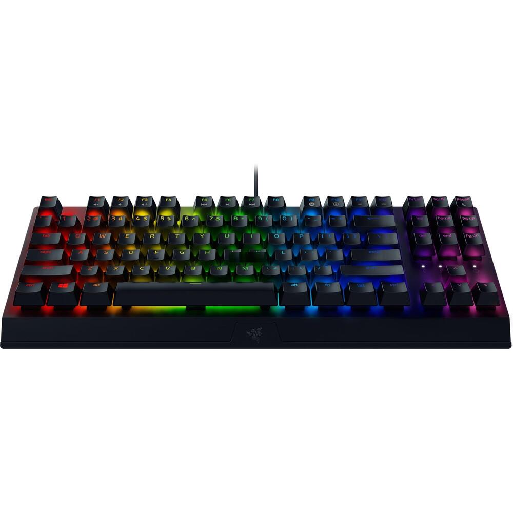 Razer BlackWidow V3 TKL Gaming Keyboard, Green Optical Switches, Black