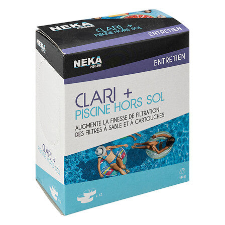 12 таблетки Clari+ за басейни Neka, 11 г, Бял — изображение 1