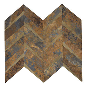 Стикери за стена atmosphera Mina, Кафяви шеврони, 31x31 cm, Комплект 2 бр.