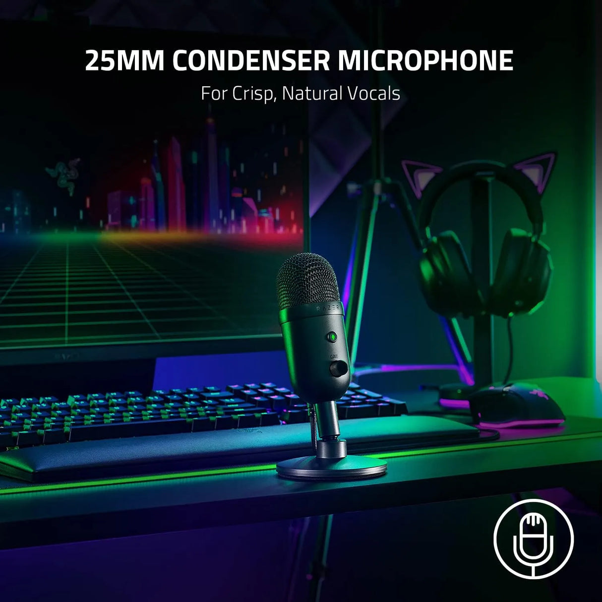 Microphone Razer Seiren V3 Mini, Black