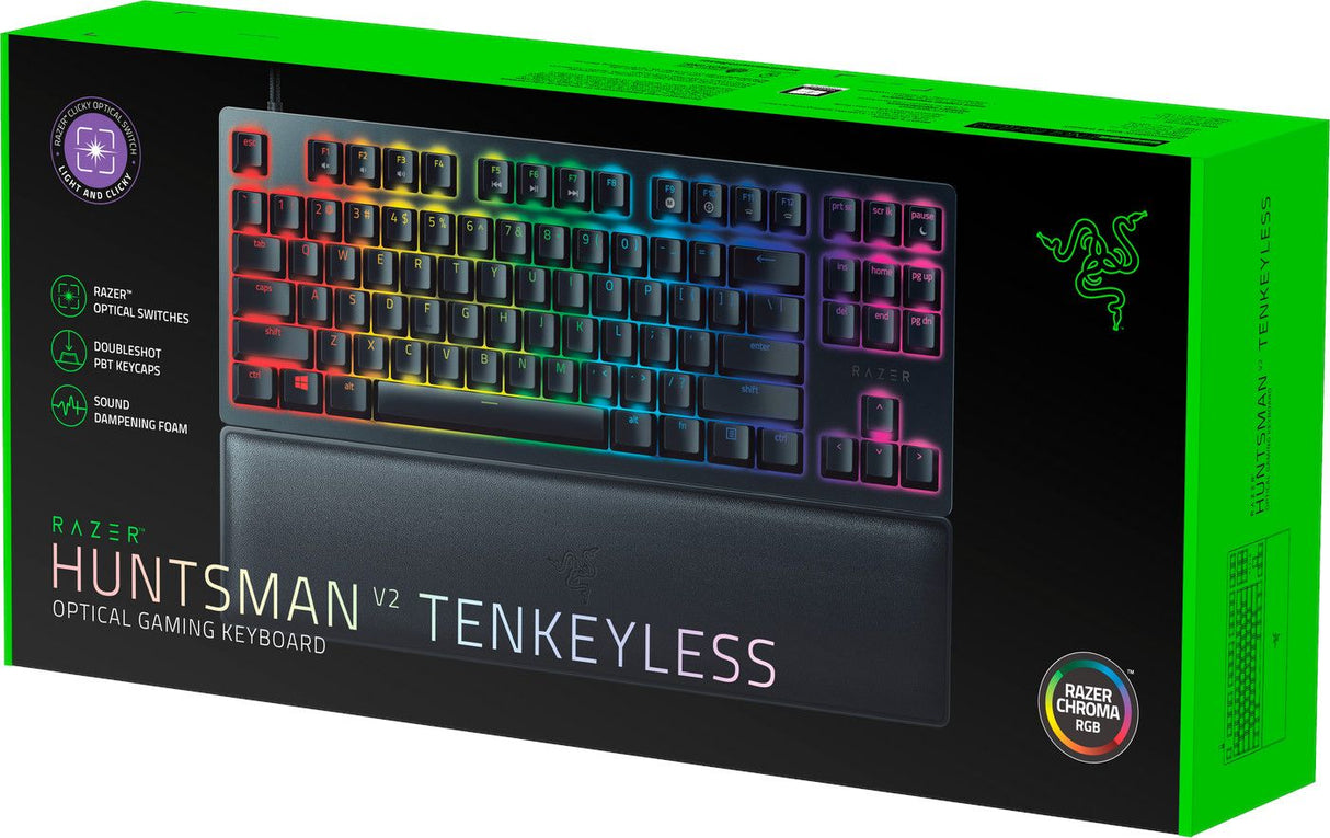 Клавиатура Razer Huntsman V2 Tenkeyless1, Лилави оптични суичове