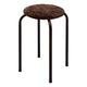 Табуретка 5five Velvy, Метал и кадифе, Кафява, 38 cm