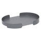 Oval tray Serva 35 x 50 cm aluminum graphite
