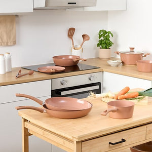Тиган за палачинки 5five Toscane, Кована алуминий, 26 cm, Розов