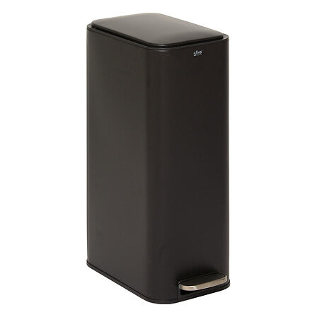 Кош за смет 5five Delta Slim, Метал, 30L, Черен