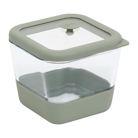 Кутия за съхранение 5five Siliglass, Боросиликатно стъкло, 0.5 л, Сива