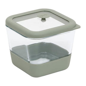 Кутия за съхранение 5five Siliglass, Боросиликатно стъкло, 0.5 л, Сива