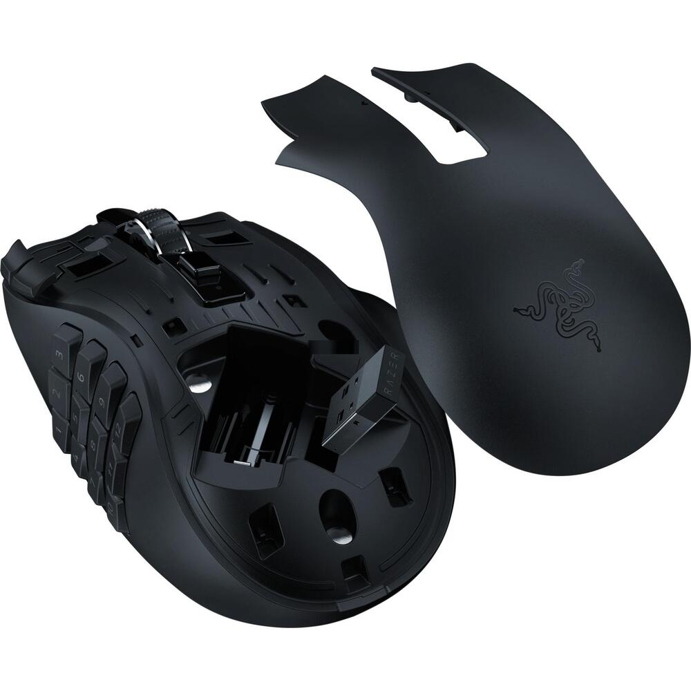 Безжична мишка Gaming Razer Naga V2 HyperSpeed, Черен