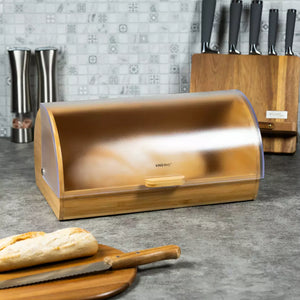 Bread box KingHoff 3216, Bamboo, 39 cm