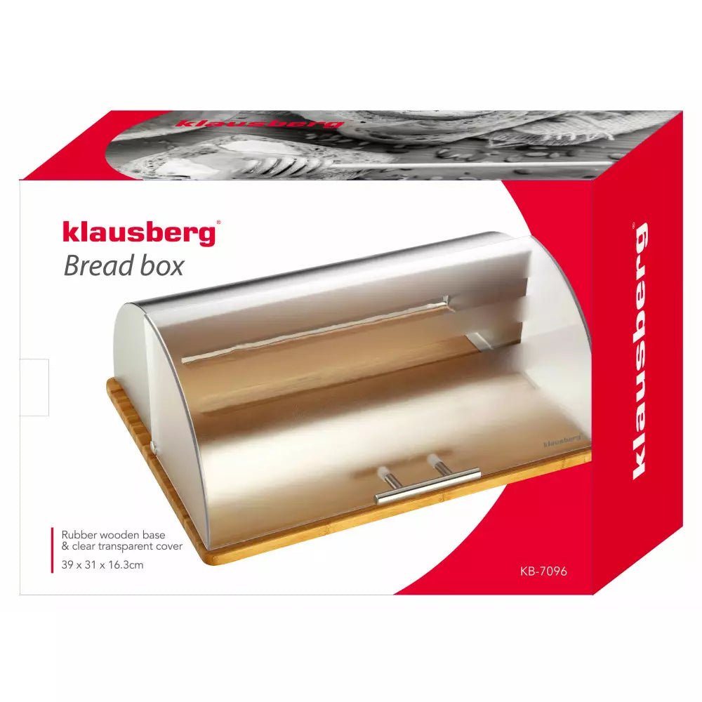 Bread box Klausberg 7096, 39 x 31 x 16.3 cm, Wood, Eco-friendly